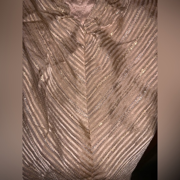 BeBe Genuine Silk and Velvet Tank Blouse Gold Y2K 2000s - Picture 5 of 7